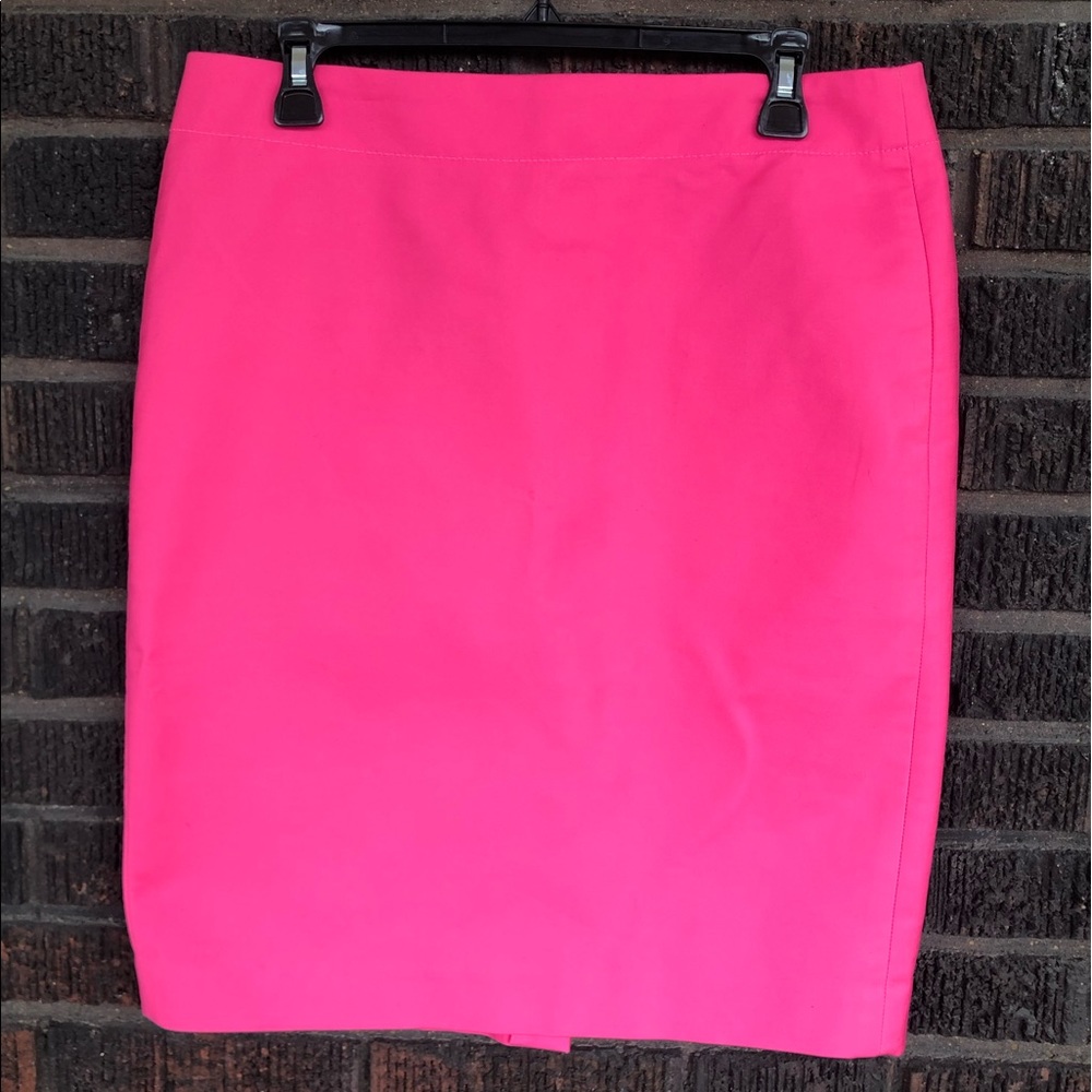 NWT J.Crew No. 2 Pencil Skirt (Neon Pink)